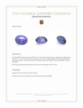 54.51 Ct. Blue Star Sapphire from Ceylon (Sri Lanka) Appraisal