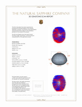 54.51 Ct. Blue Star Sapphire from Ceylon (Sri Lanka) 3 D Scan Report