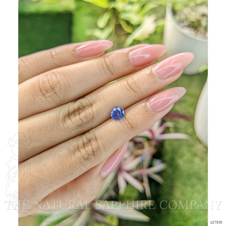 0.79 Ct. Blue Sapphire from Ceylon (Sri Lanka)