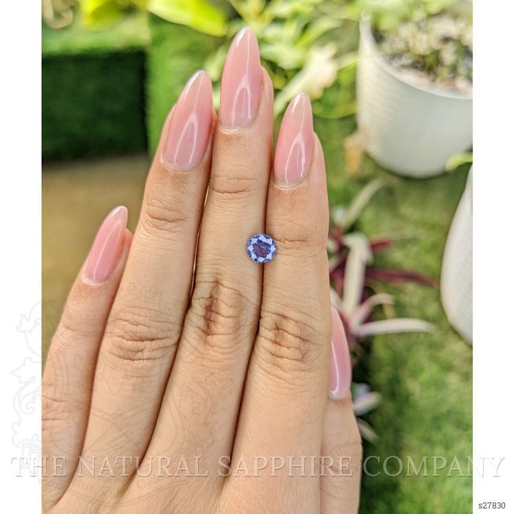 0.79 Ct. Blue Sapphire from Ceylon (Sri Lanka)