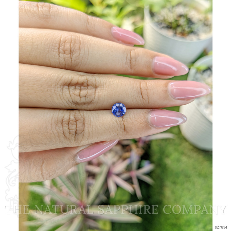 0.96 Ct. Blue Sapphire from Ceylon (Sri Lanka)