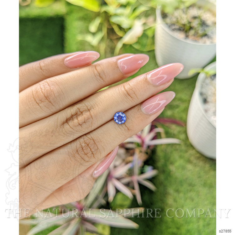 0.94 Ct. Blue Sapphire from Ceylon (Sri Lanka)