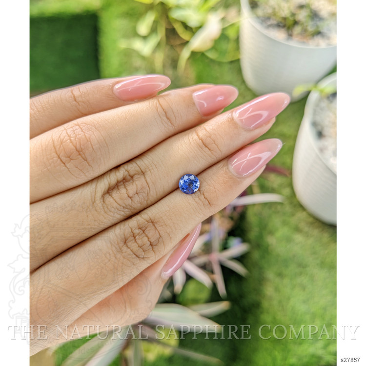 0.88 Ct. Blue Sapphire from Ceylon (Sri Lanka)