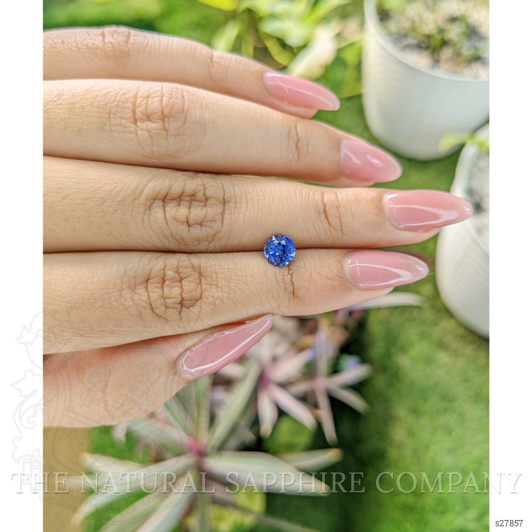 0.88 Ct. Blue Sapphire from Ceylon (Sri Lanka)