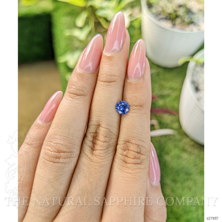 0.88 Ct. Blue Sapphire from Ceylon (Sri Lanka)