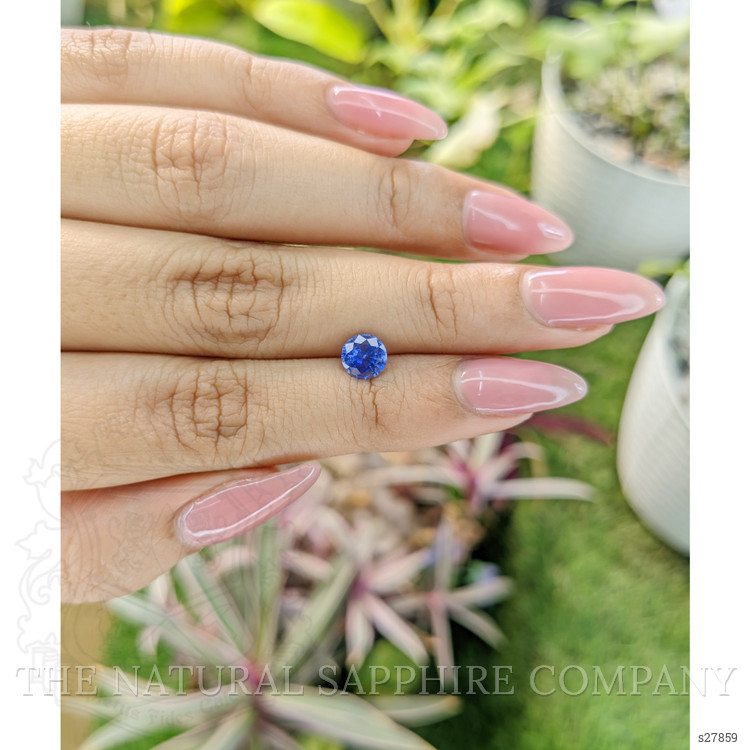 0.88 Ct. Blue Sapphire from Ceylon (Sri Lanka)