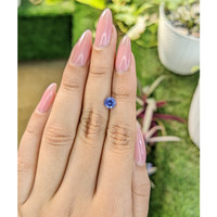 0.97 Ct. Blue Sapphire from Ceylon (Sri Lanka) Life Style