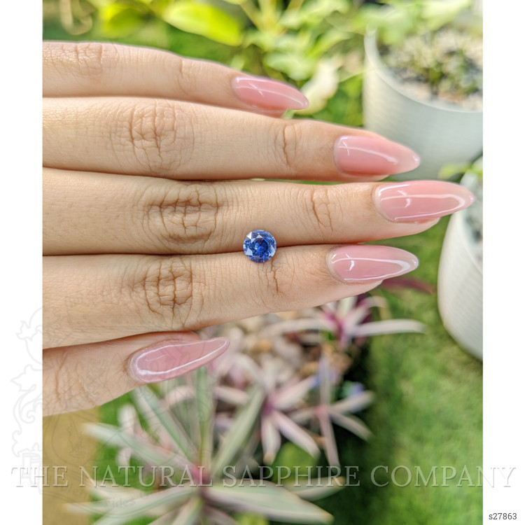 1.24 Ct. Blue Sapphire from Ceylon (Sri Lanka)