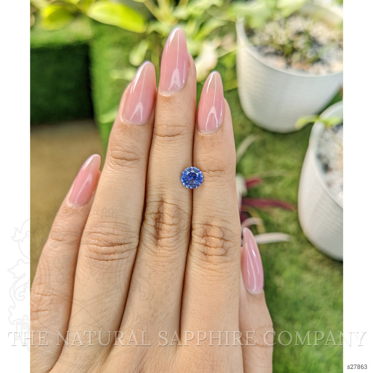 1.24 Ct. Blue Sapphire from Ceylon (Sri Lanka)