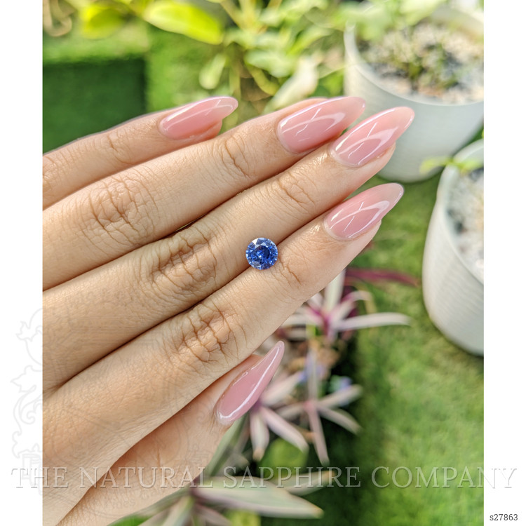 1.24 Ct. Blue Sapphire from Ceylon (Sri Lanka)