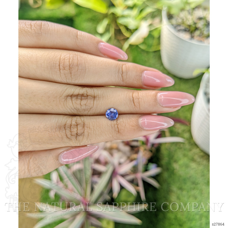 0.82 Ct. Blue Sapphire from Ceylon (Sri Lanka)