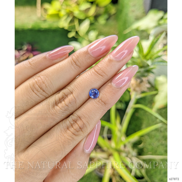 0.83 Ct. Blue Sapphire from Ceylon (Sri Lanka)