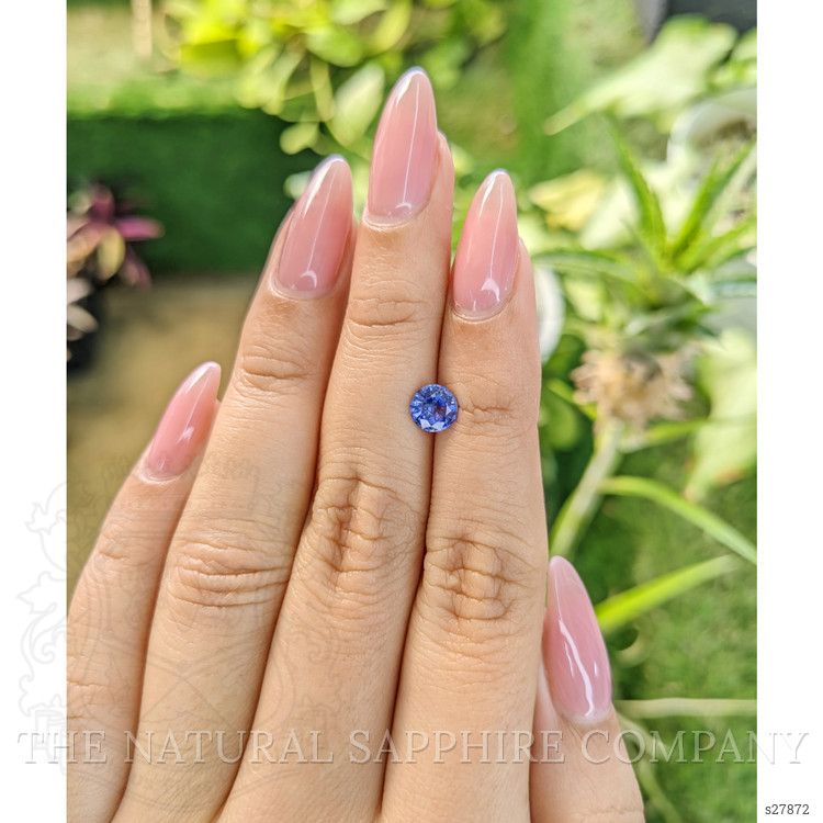 0.83 Ct. Blue Sapphire from Ceylon (Sri Lanka)