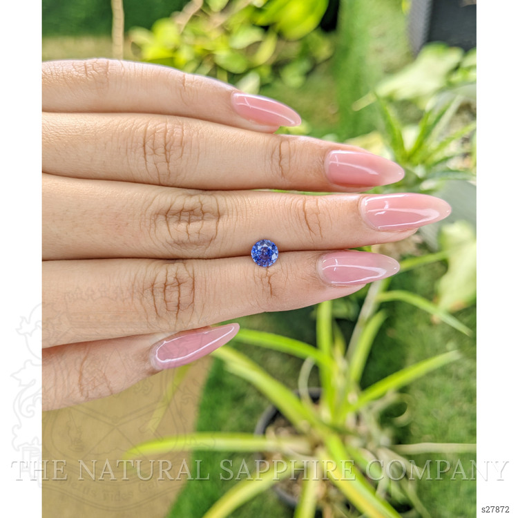 0.83 Ct. Blue Sapphire from Ceylon (Sri Lanka)