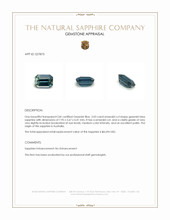 2.03 Ct. Greenish Blue Sapphire from Australia Appraisal