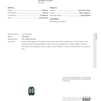 2.03 Ct. Greenish Blue Sapphire from Australia Scan Report