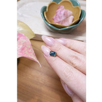 2.03 Ct. Greenish Blue Sapphire from Australia Life Style