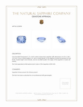 1.51 Ct. Blue Sapphire from Ceylon (Sri Lanka) Appraisal