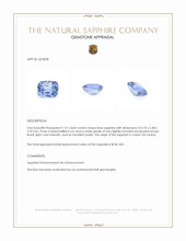1.51 Ct. Blue Sapphire from Ceylon (Sri Lanka) Appraisal