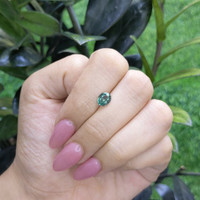 1.25 Ct. Green Sapphire from Madagascar Life Style