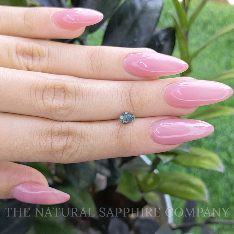 0.65 Ct. Bluish Green Sapphire from Madagascar