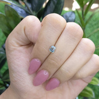 0.70 Ct. Bluish Green Sapphire from Madagascar Life Style