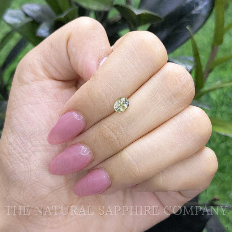 0.80 Ct. Yellowish Green Sapphire from Madagascar