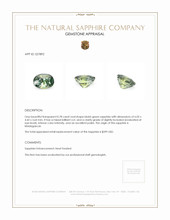 0.78 Ct. Bluish Green Sapphire from Madagascar Appraisal