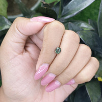 0.85 Ct. Green Sapphire from Madagascar Life Style