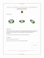 1.03 Ct. Yellowish Green Sapphire from Madagascar Appraisal