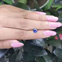 0.77 Ct. Blue Sapphire from Ceylon (Sri Lanka) Life Style