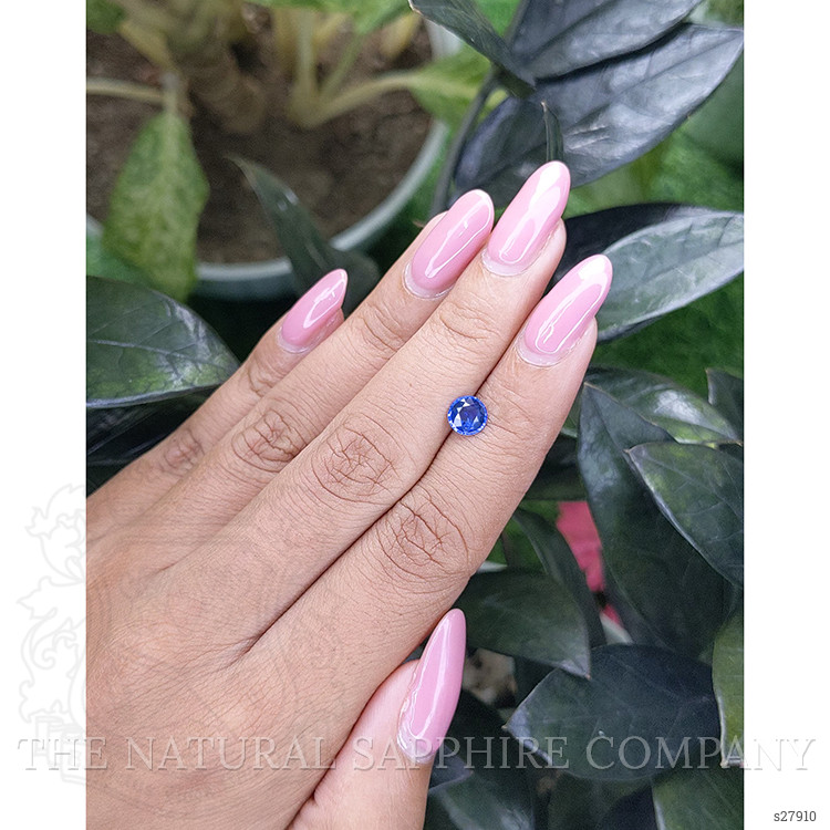 0.77 Ct. Blue Sapphire from Ceylon (Sri Lanka)