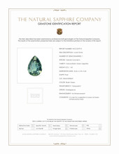 1.43 Ct. Bluish Green Sapphire from Madagascar Scan Report