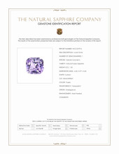 1.20 Ct. Purple Sapphire from Madagascar Scan Report