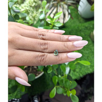 1.03 Ct. Green Sapphire from Madagascar Life Style