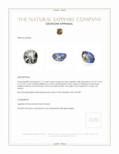 1.17 Ct. Bi Color Sapphire from Ceylon (Sri Lanka) Appraisal