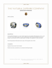 1.17 Ct. Bi Color Sapphire from Ceylon (Sri Lanka) Appraisal