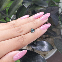 1.03 Ct. Bluish Green Sapphire from Madagascar Life Style