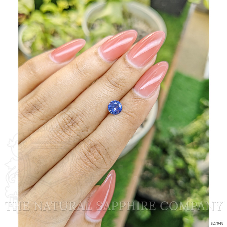 0.82 Ct. Blue Sapphire from Ceylon (Sri Lanka)