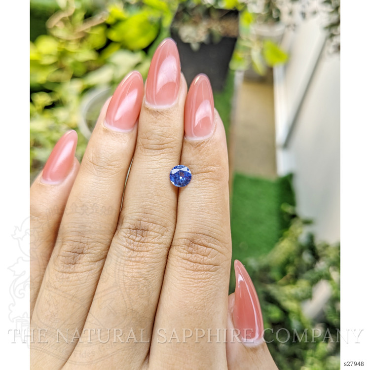 0.82 Ct. Blue Sapphire from Ceylon (Sri Lanka)
