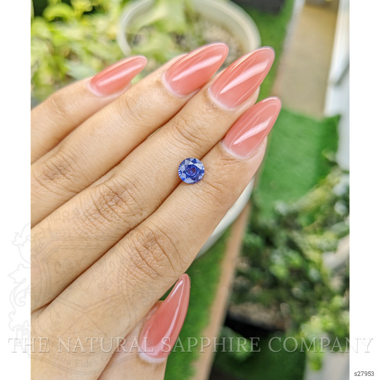 1.23 Ct. Blue Sapphire from Ceylon (Sri Lanka)