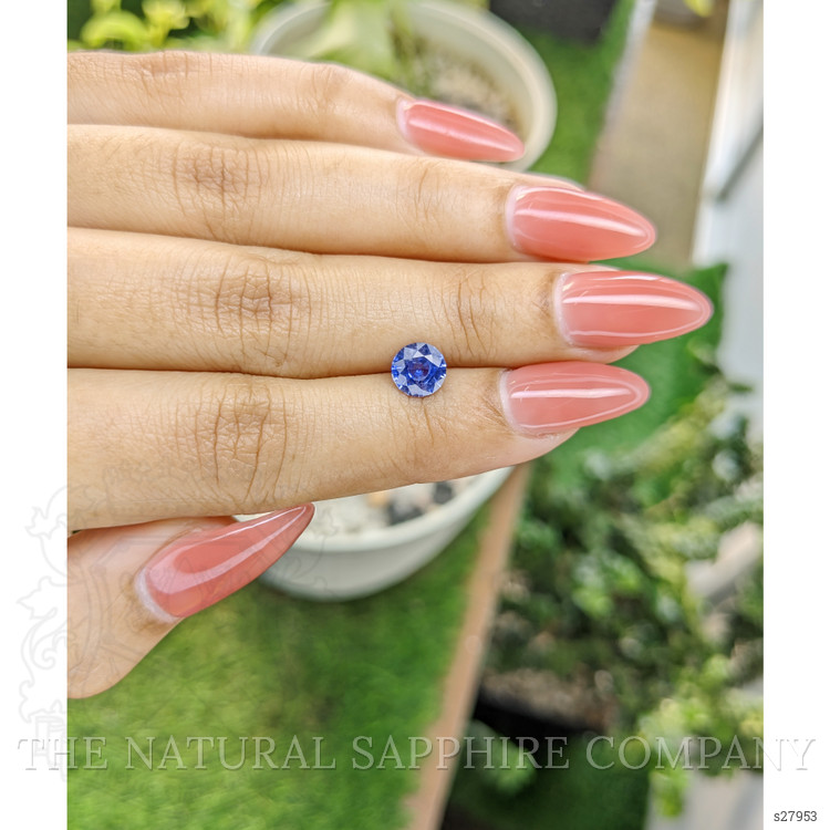 1.23 Ct. Blue Sapphire from Ceylon (Sri Lanka)