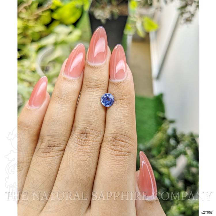 1.23 Ct. Blue Sapphire from Ceylon (Sri Lanka)
