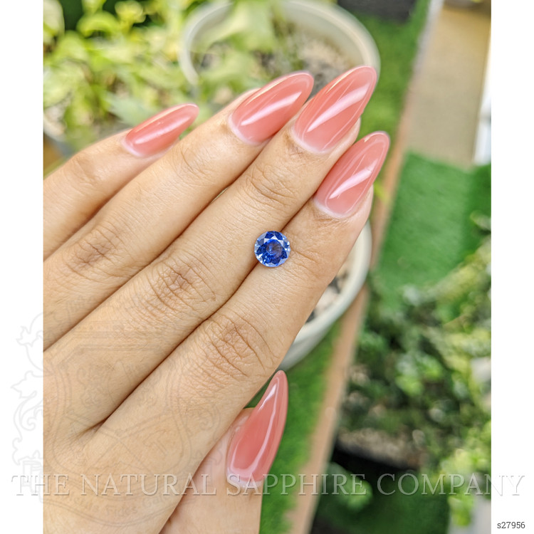 1.24 Ct. Blue Sapphire from Ceylon (Sri Lanka)