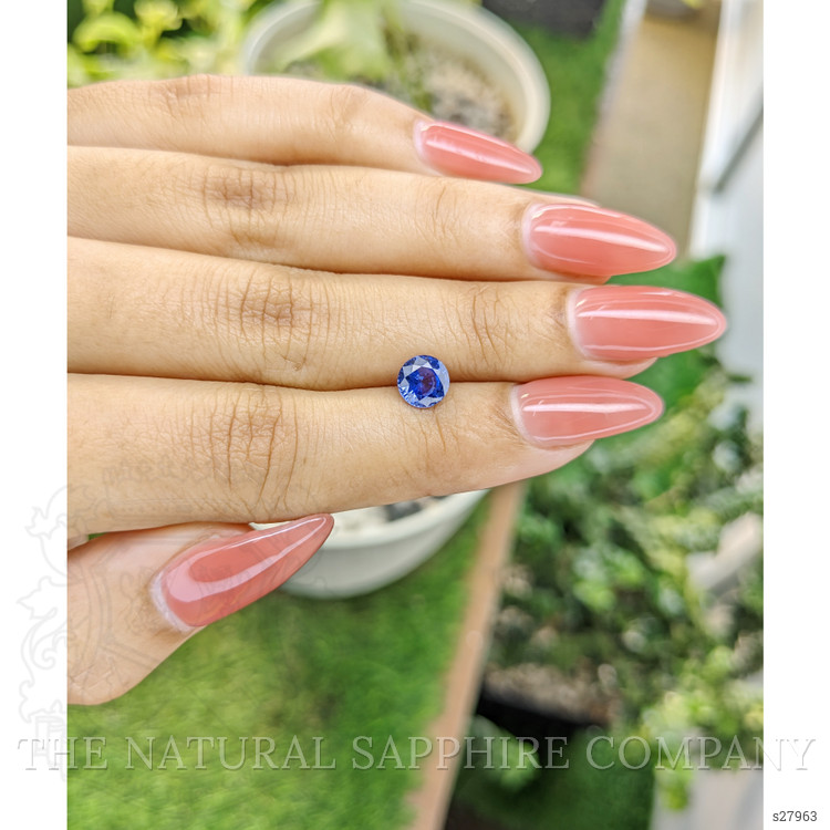 1.26 Ct. Blue Sapphire from Ceylon (Sri Lanka)