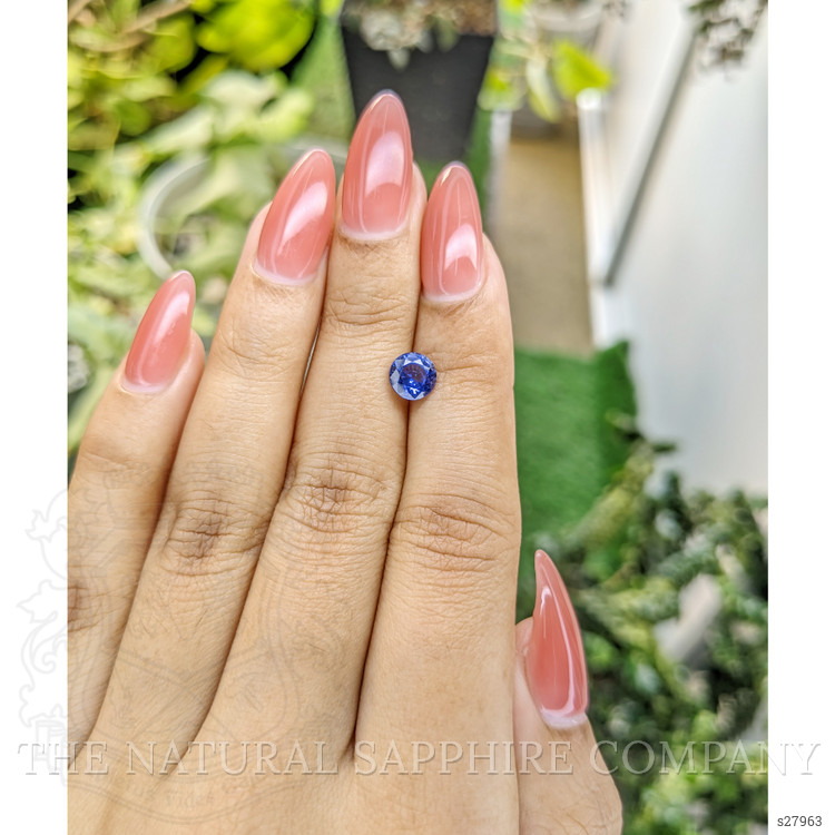 1.26 Ct. Blue Sapphire from Ceylon (Sri Lanka)