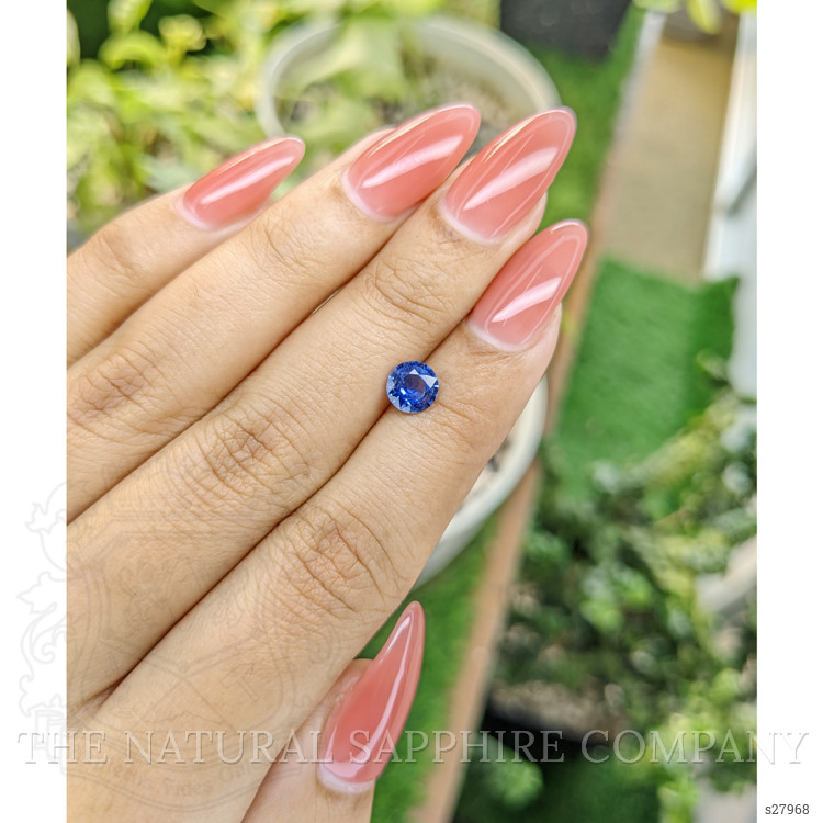 0.98 Ct. Blue Sapphire from Ceylon (Sri Lanka)