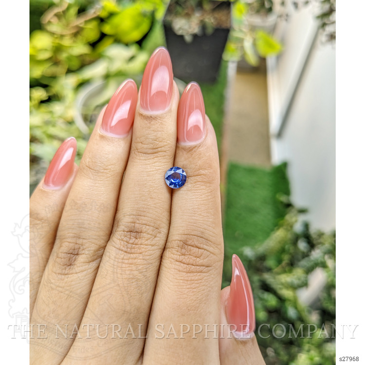 0.98 Ct. Blue Sapphire from Ceylon (Sri Lanka)