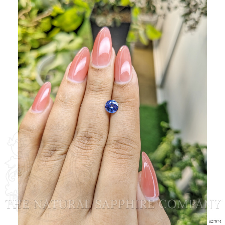 1.09 Ct. Blue Sapphire from Ceylon (Sri Lanka)