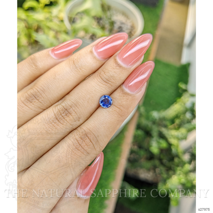 0.99 Ct. Blue Sapphire from Ceylon (Sri Lanka)
